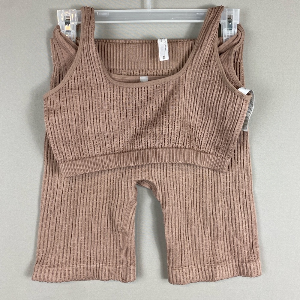 ANWND Ribbed Knit Top set M/L
